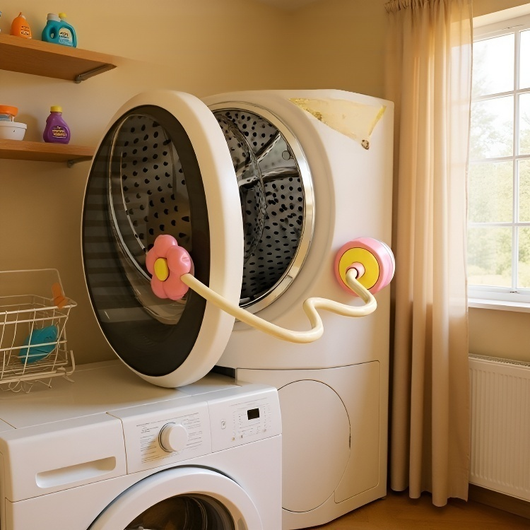 꽃모양 통풍 세탁기 흡착 받침대
