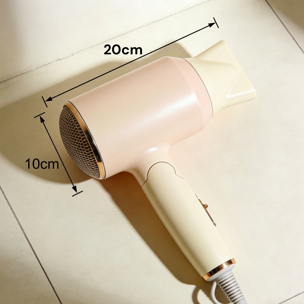 Lightweight hair dryer in a travel bag