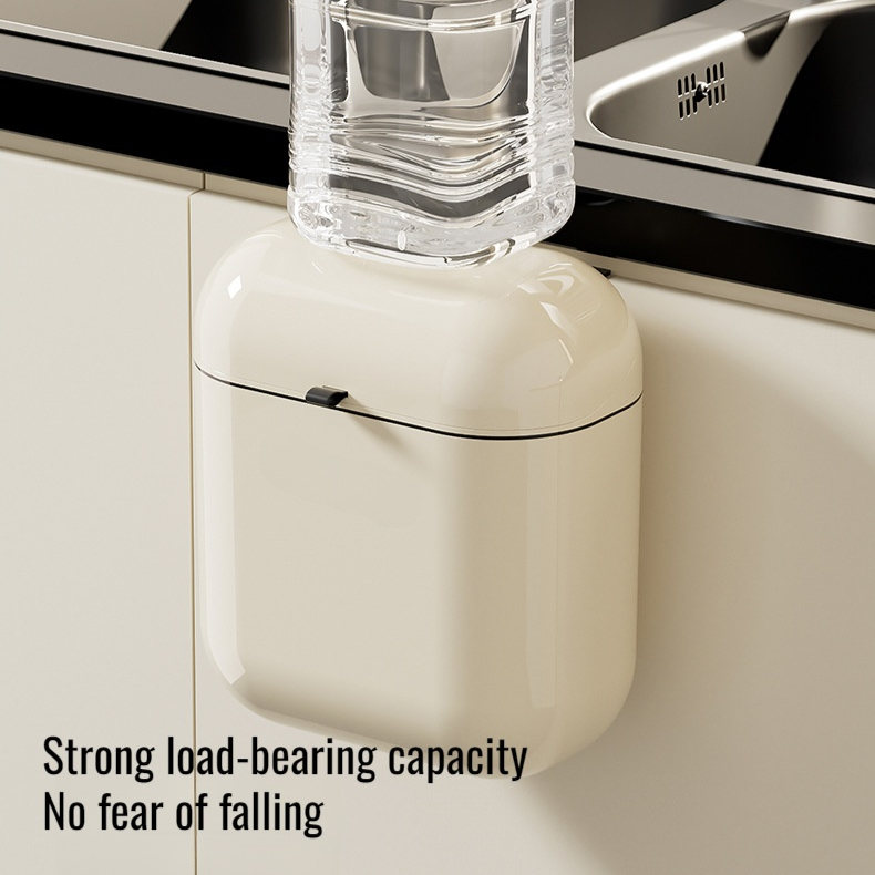 Wall-mounted Waterproof Trash Can with Lid