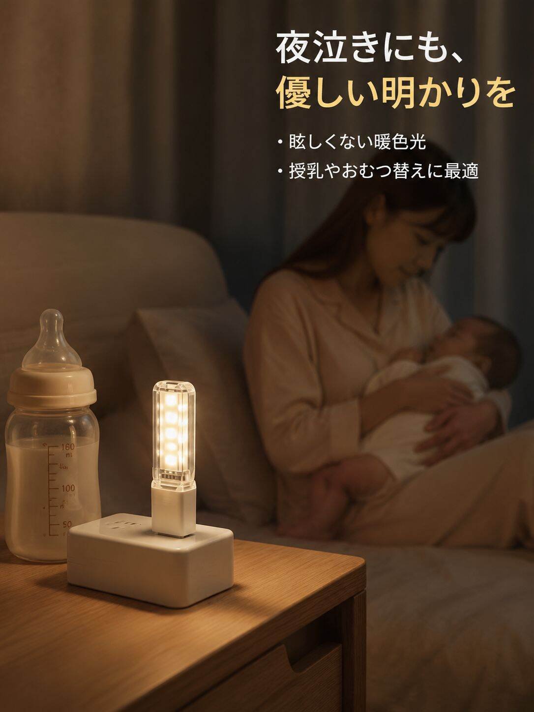 タッチ式USBナイトライト