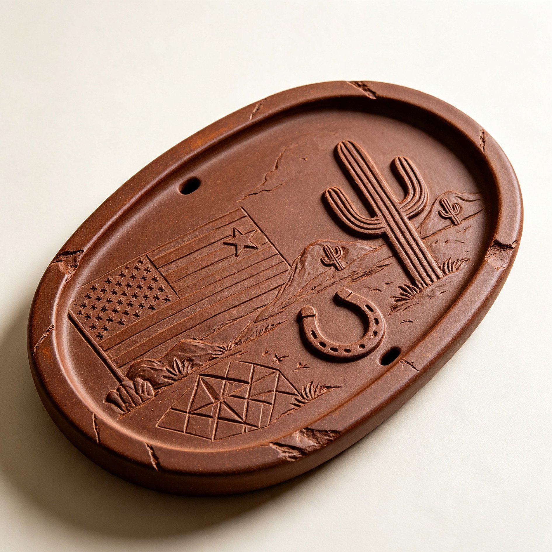 Desert Purple Clay Tea Tray
