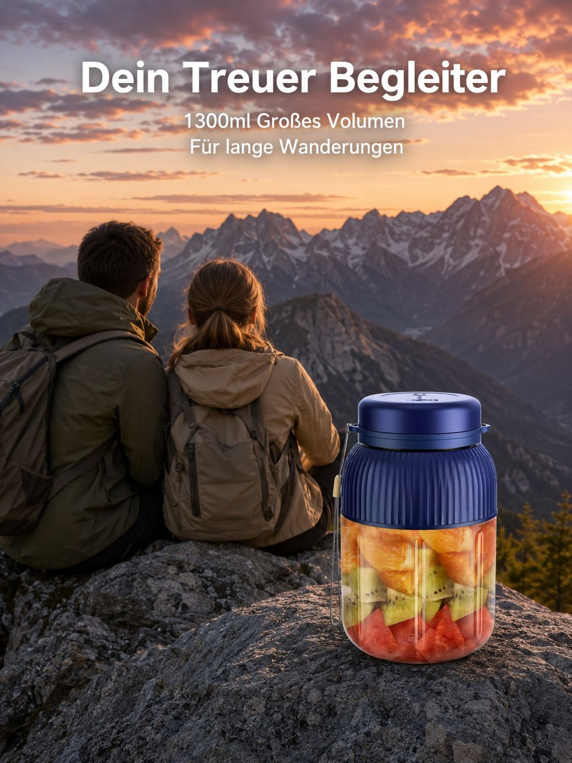Praktischer Entsafter für Reisen und Outdoor-Aktivitäten