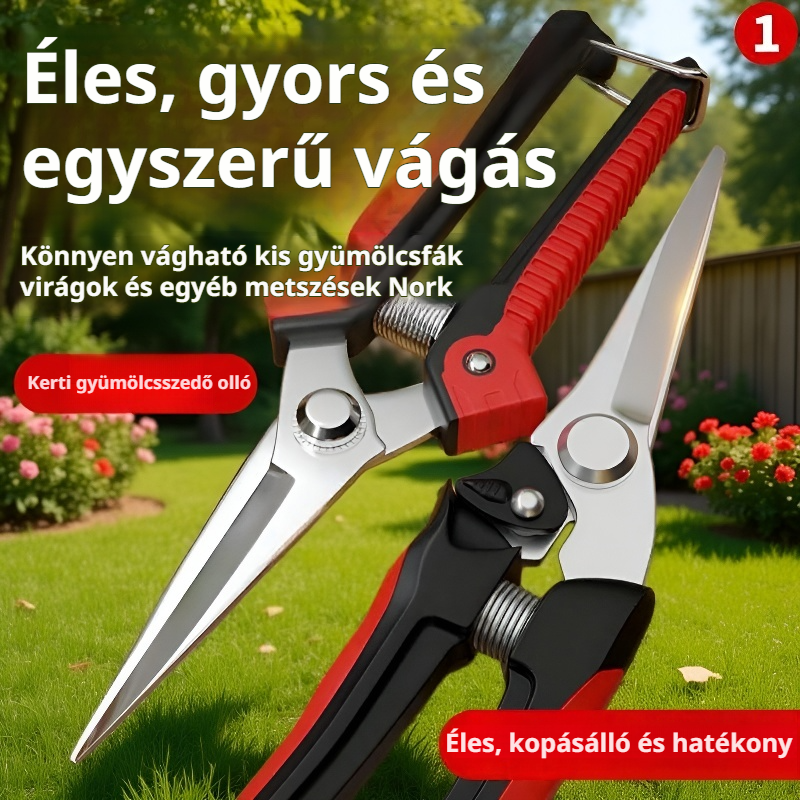 Kerti metszőolló, amely megkönnyíti a munkát 