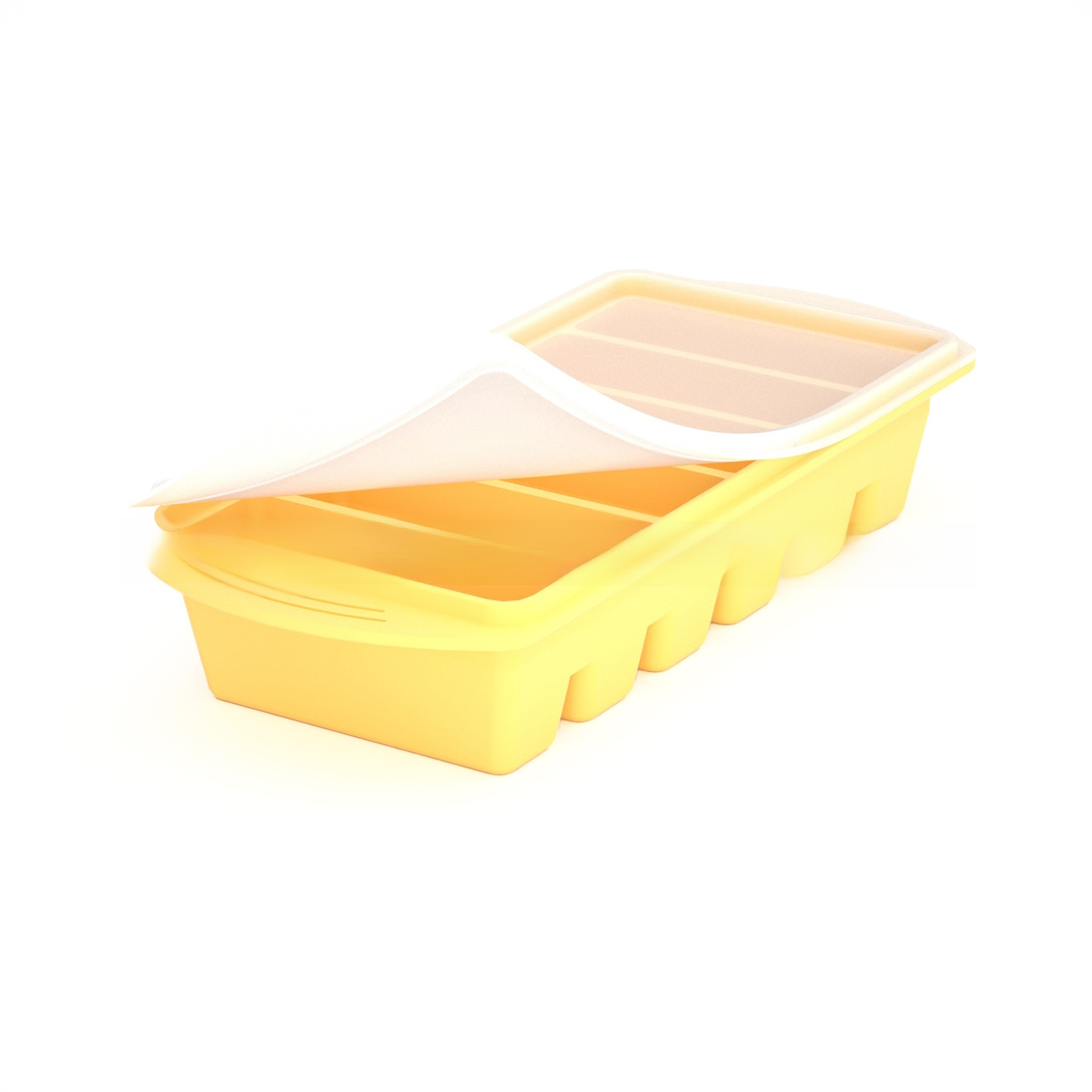 Household 4-Grid Ice Cube Tray with Lid