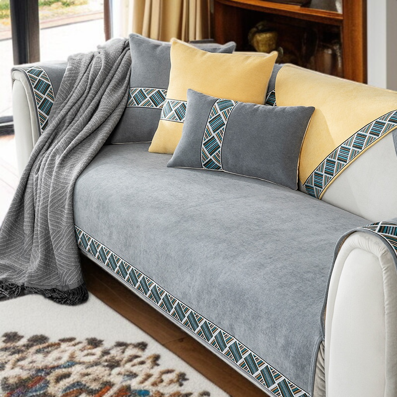 코셔니얼 소파 쿠션 사계절 공용 미끄럼 방지 소파 커버 북유럽 심플 시트 커버 천 타월