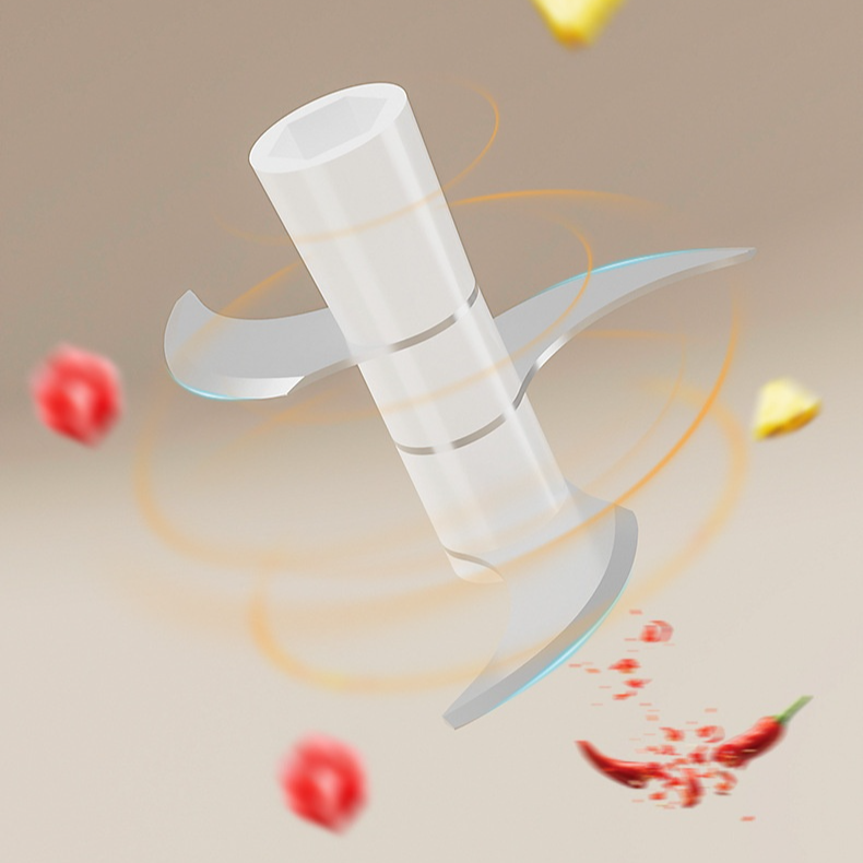 Portable electric garlic press
