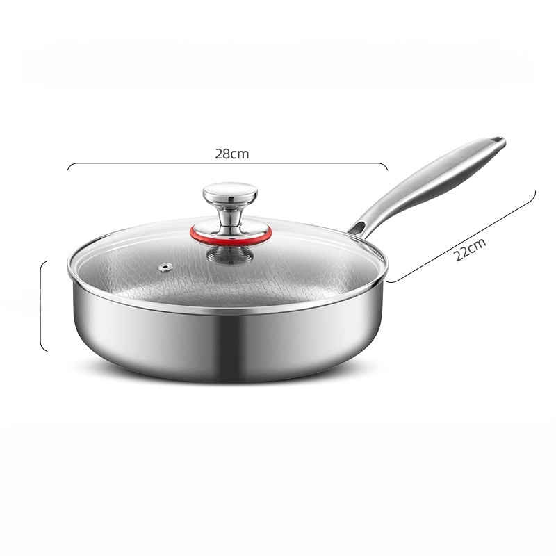 Uncoated Non-Stick Frying Pan