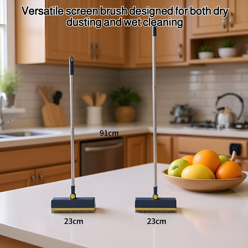 Use a screen brush for both dry and wet conditions.