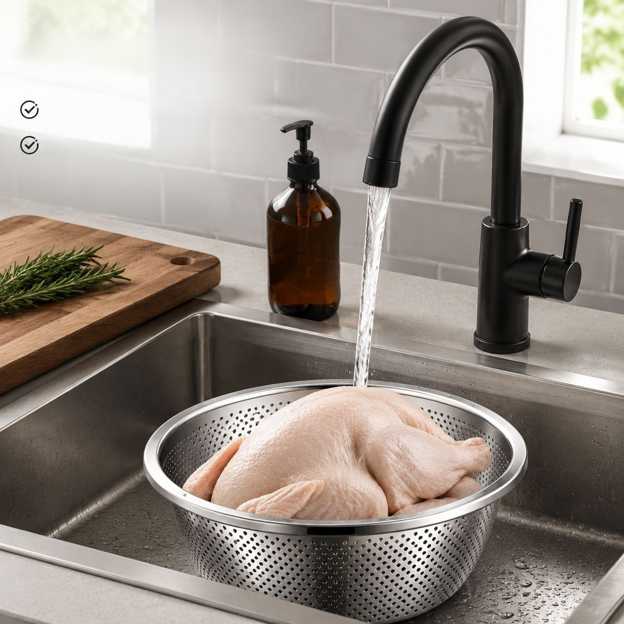 Panier égouttoir en inox