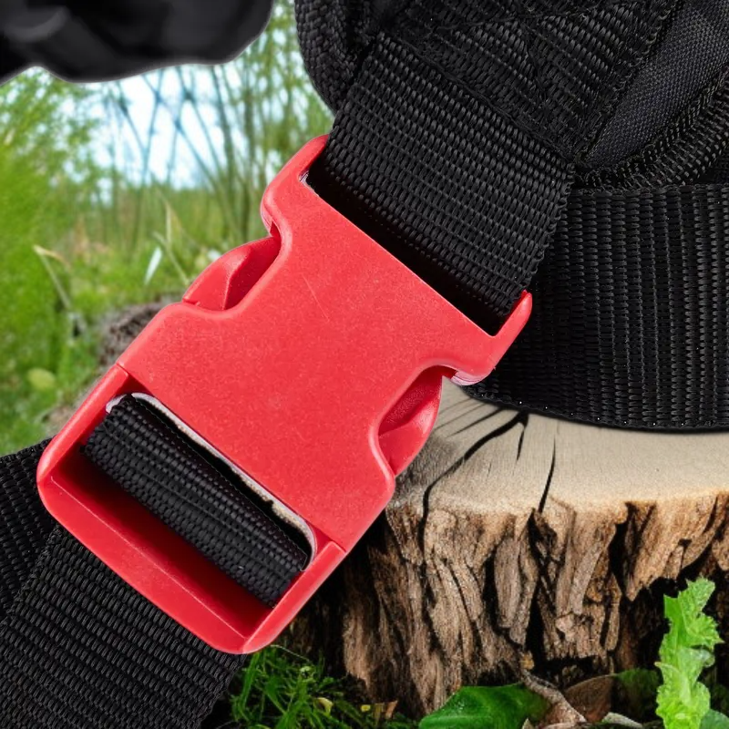Arnés de doble hombro cómodo con panel protector para cortadora de césped