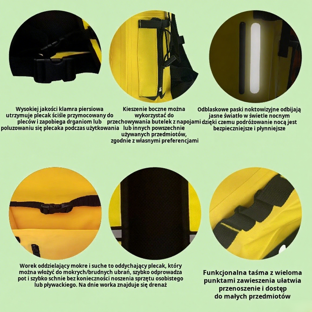  Torba wodoodporna na kemping i podróże, idealna do łowienia ryb