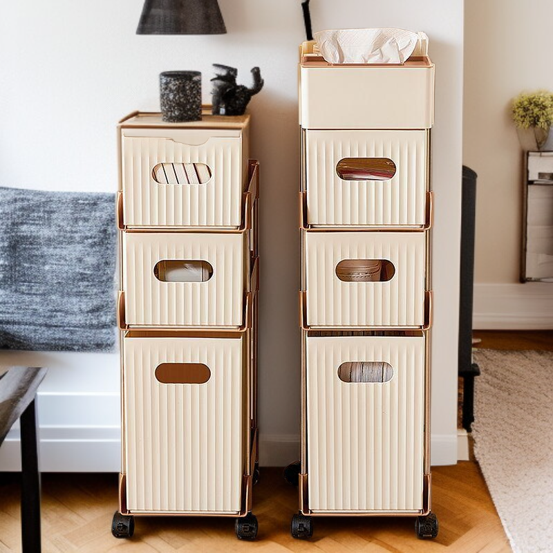 多層収納ラック オフィスデスク下収納便利グッズ