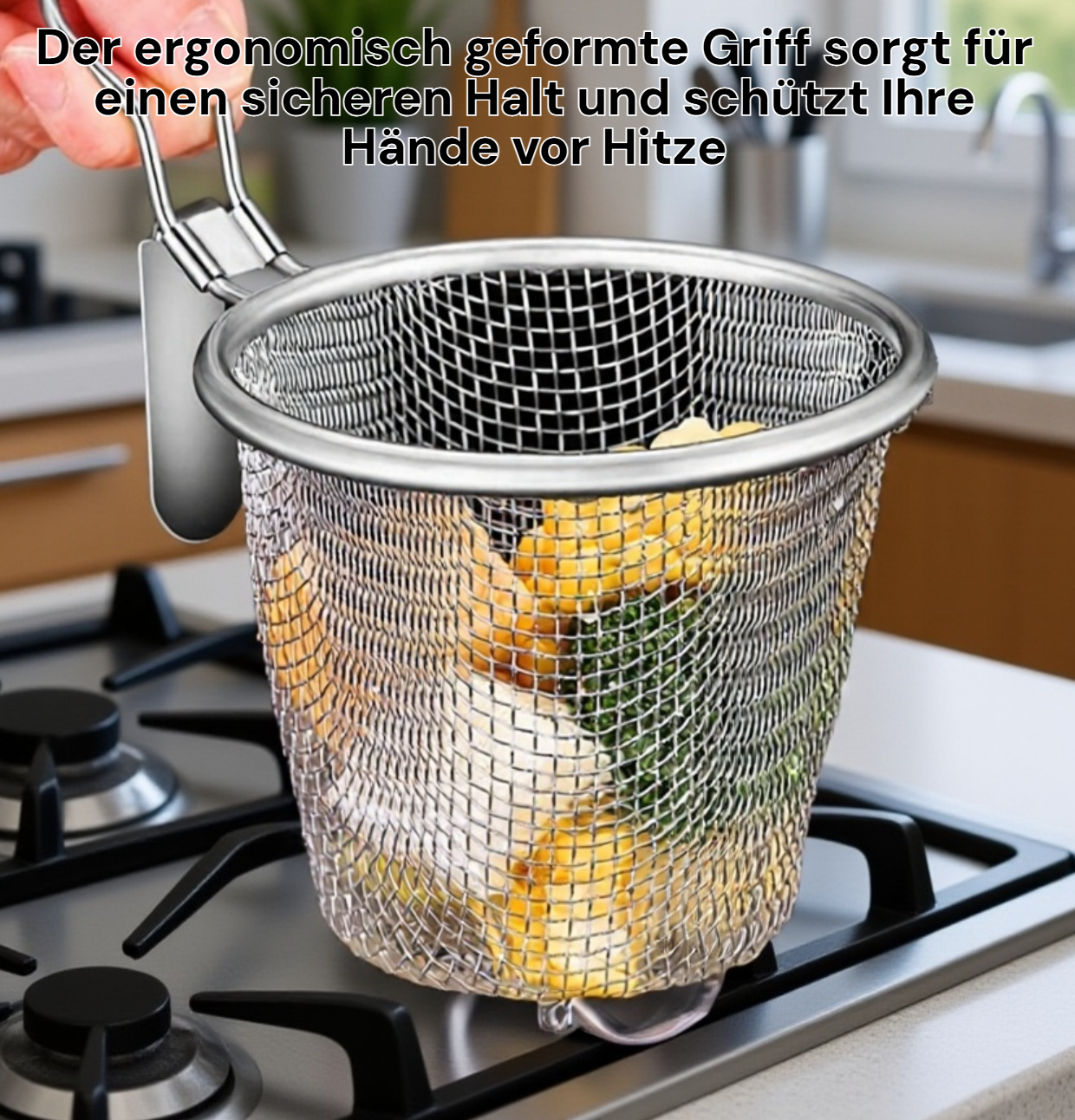 Frittiersieb aus Edelstahl für die Küche