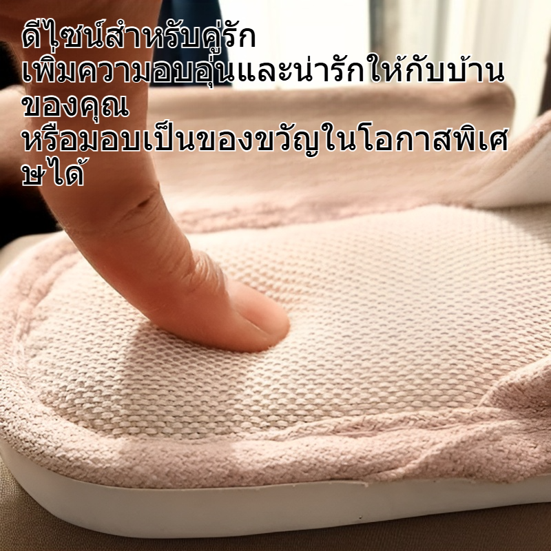 รองเท้าแตะคู่รักผ้าลินิน สำหรับแขก เหมาะสำหรับใช้ในบ้าน