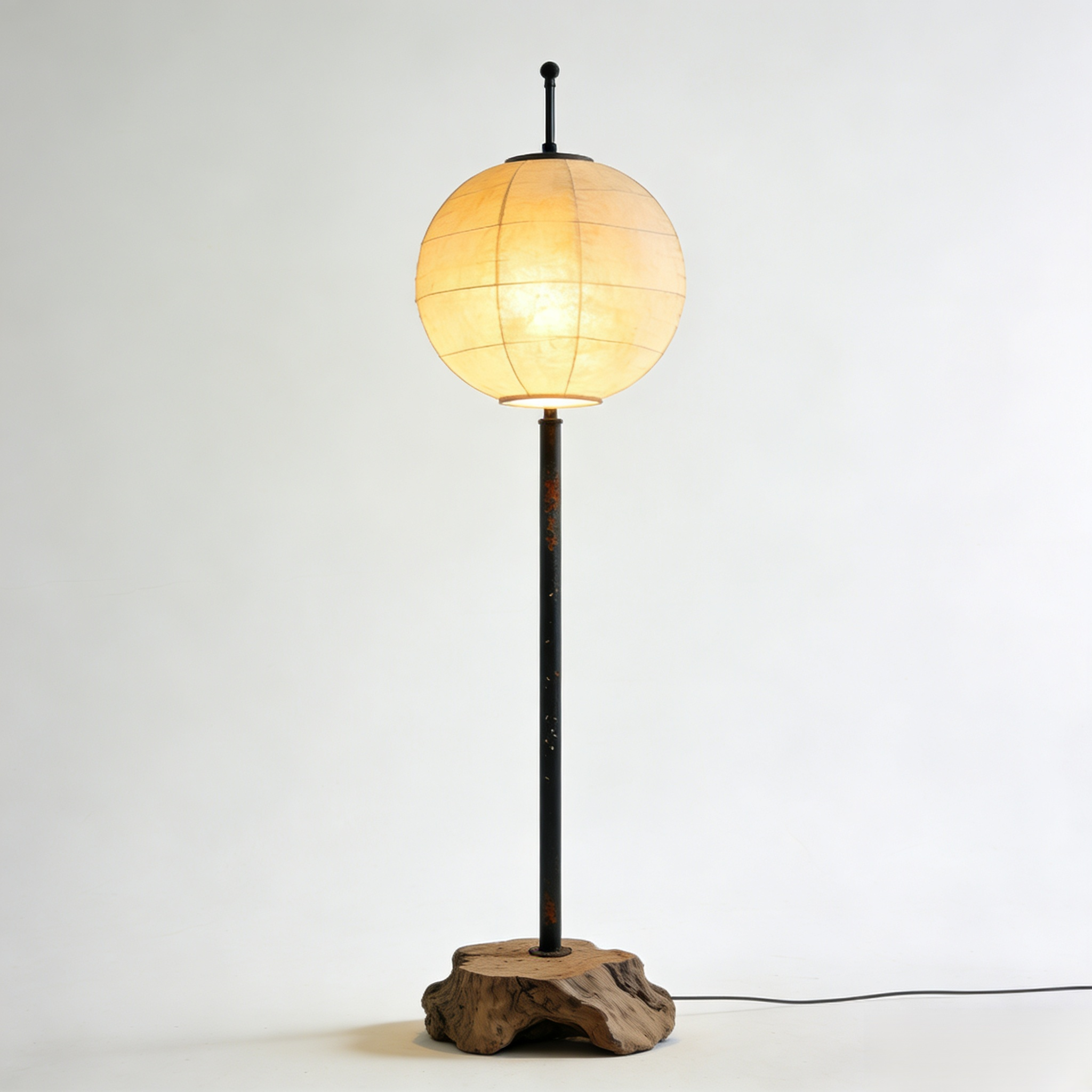 シンプルモダンリビング用フロアライト全体画像