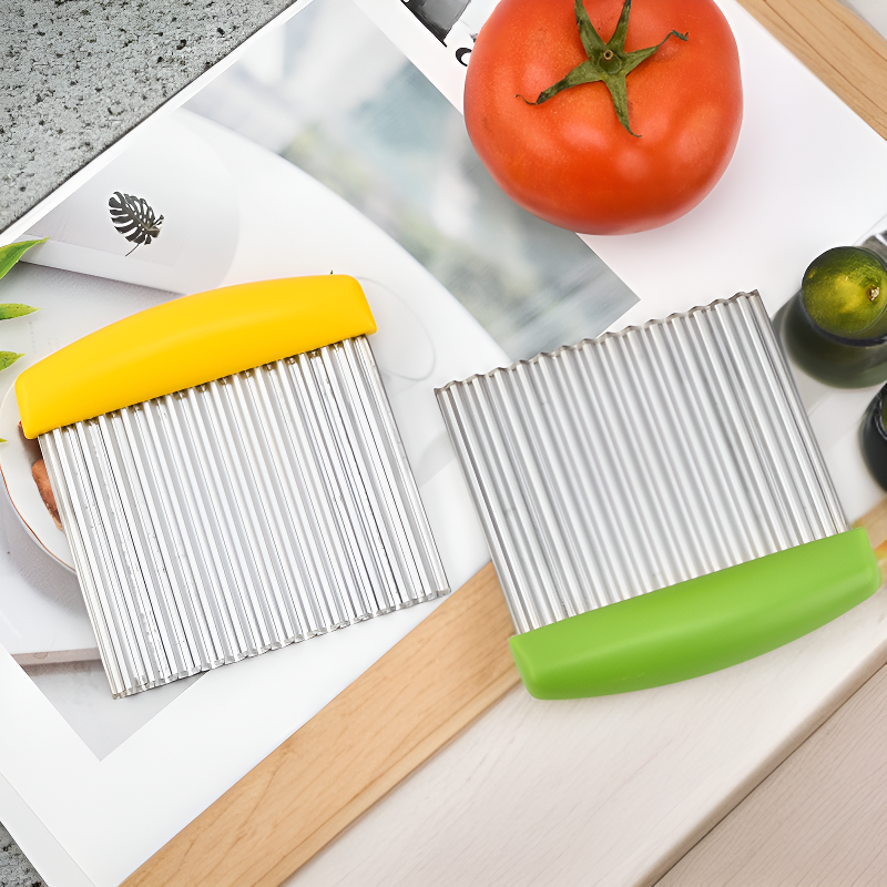 Wellenförmiger Zwiebelschneider für Pommes und Salate