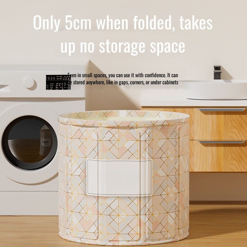 Portable No-Installation Foldable Bathtub, Home Soaking Tub for Adults and Children