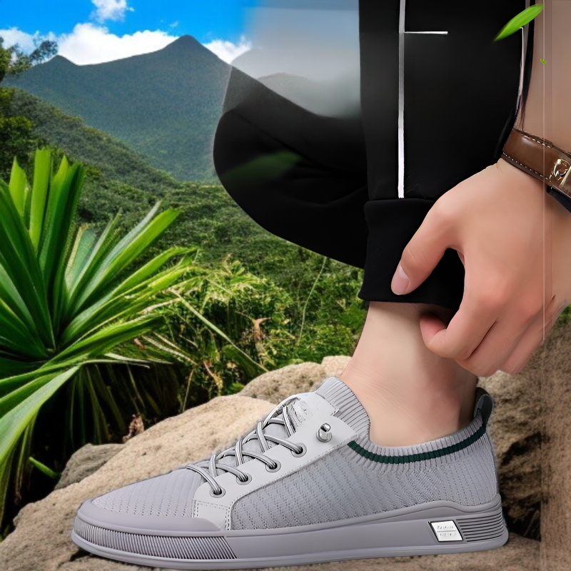 新しいメンズカジュアルシューズ、通気性メッシュスポーツシューズ、薄型スリッポン、万能学生シューズ、メンズシューズ