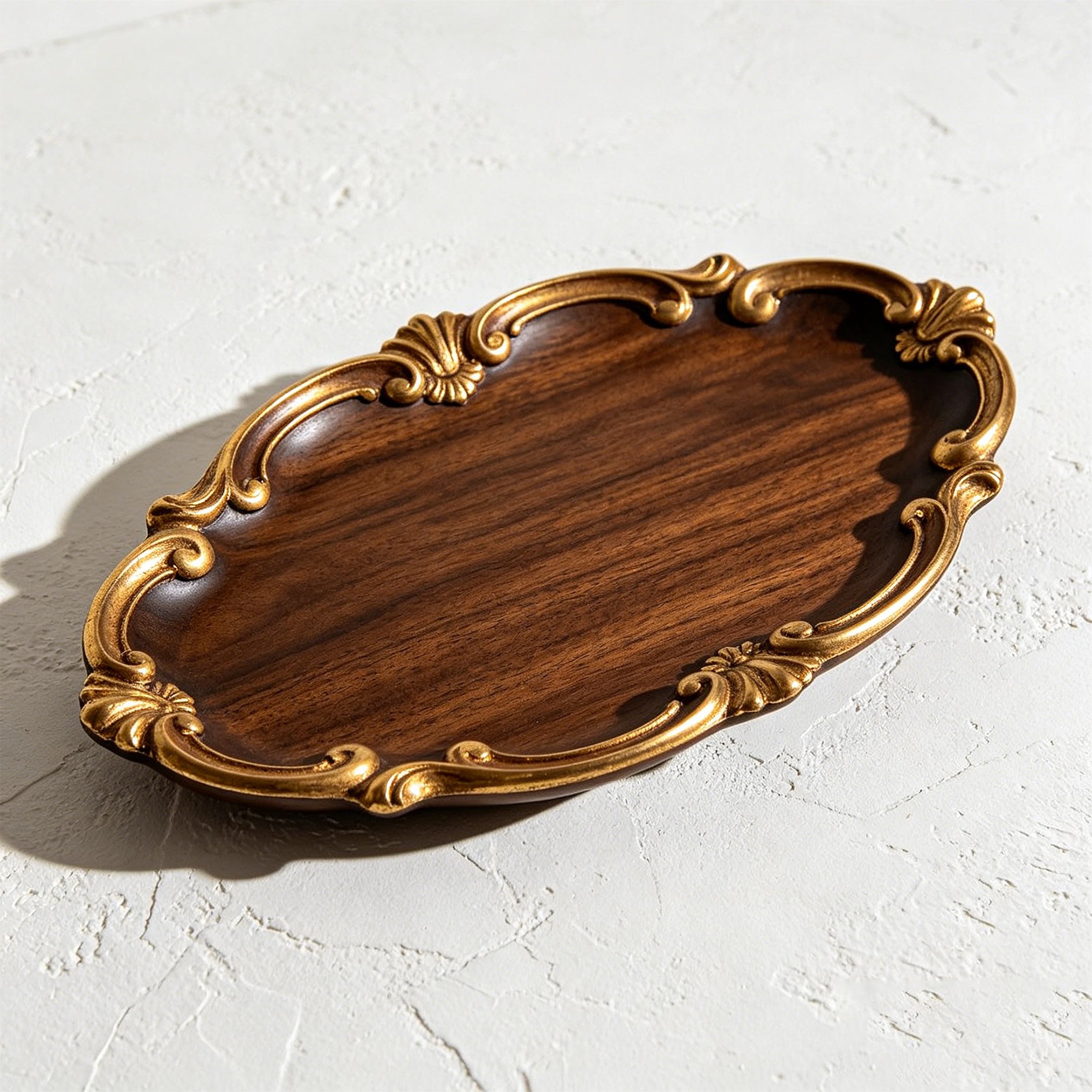 Black Walnut Wood Tray (Set of 4)