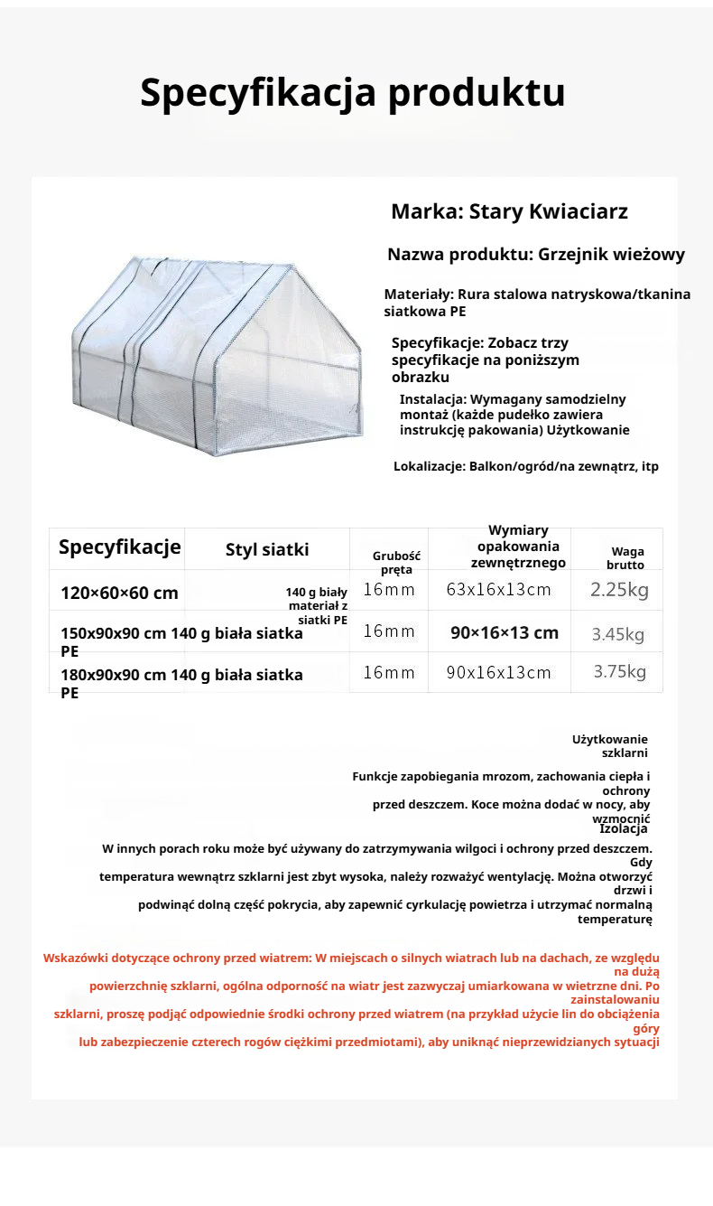 Antyzamarzająca szklarnia ogrodowa na zewnątrz w ogrodzie