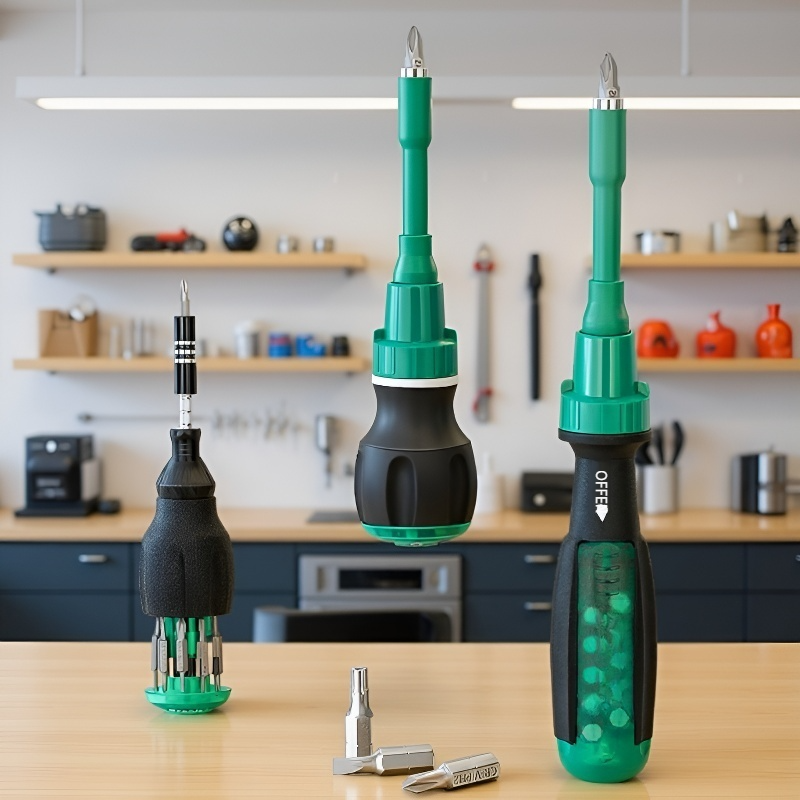 20-in-1 Schraubendreher- und Reparaturset mit Magnetratsche und Kreuzschlitzfunktion