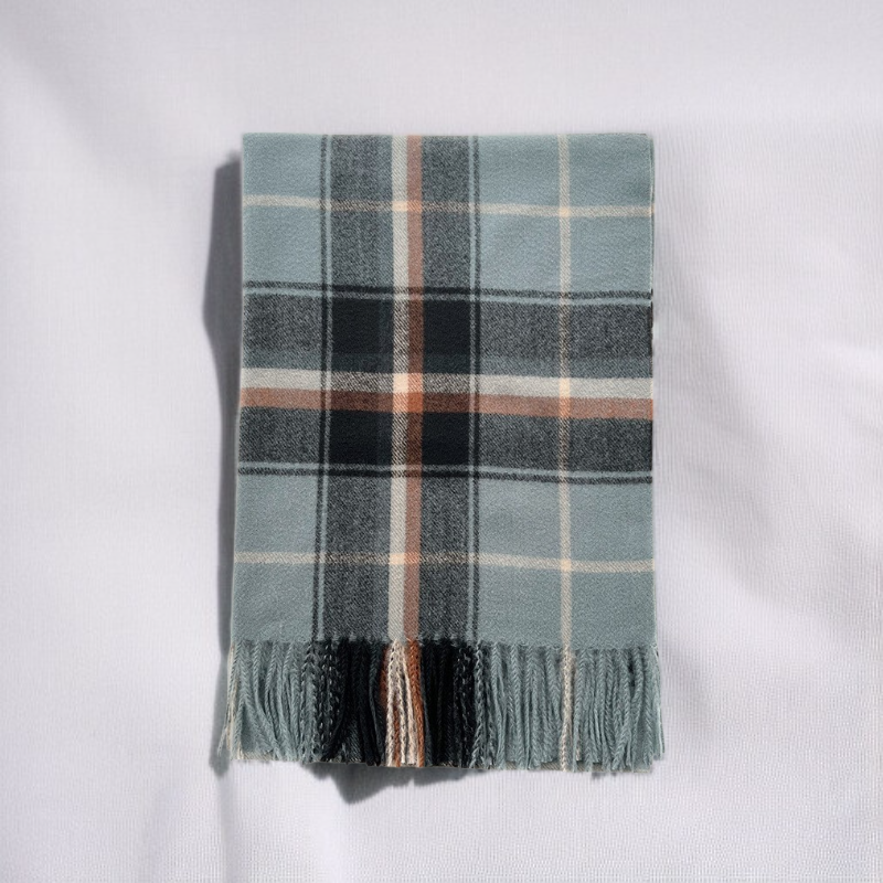 체크무늬 스카프