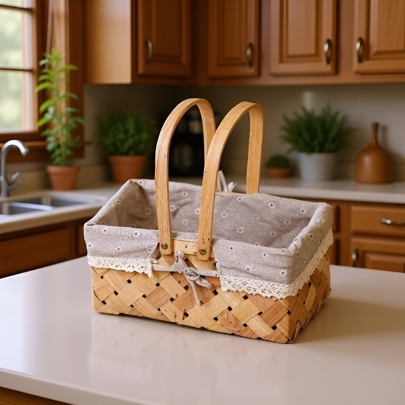 編織長方形蔬果收納提籃