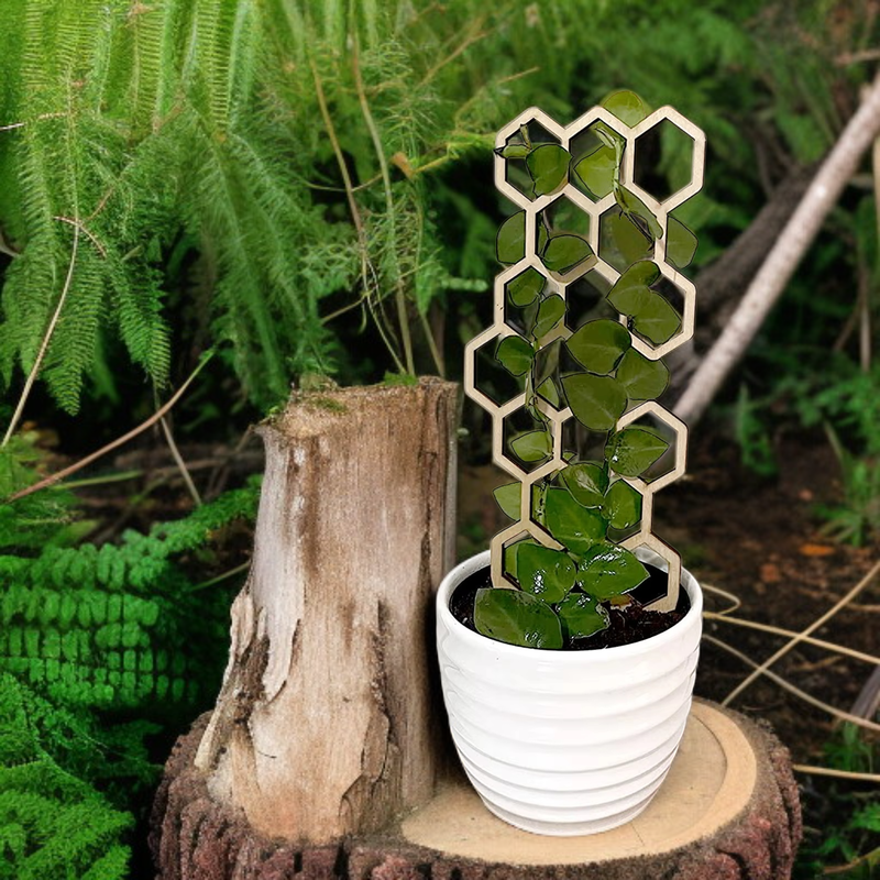Soporte de madera para plantas de jardín Yegbong