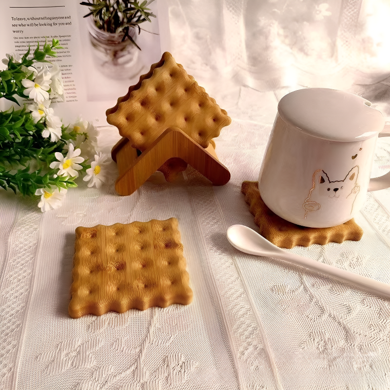 Creative Solid Wood Mug Coasters Anti-scalding Insulation Table Mat