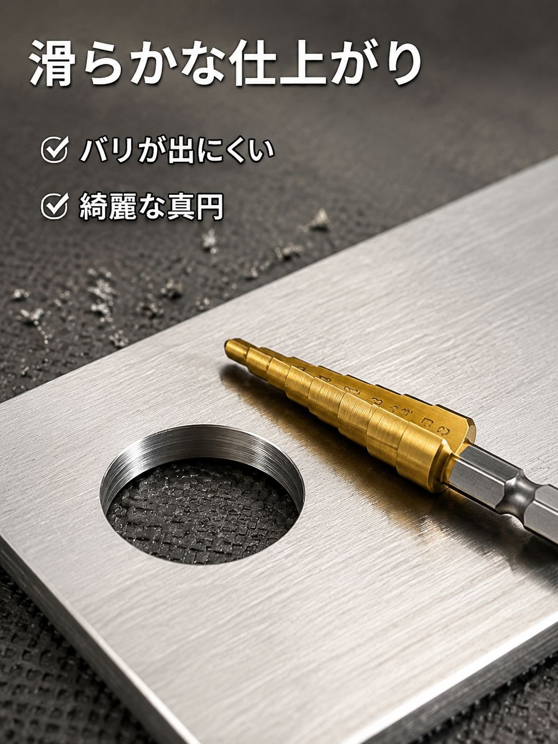 多機能パゴダ型ドリルビット、プロ仕様の穴あけ・衝撃ドリルビット。