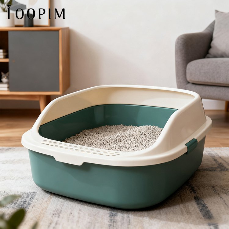 กระบะทรายแมวความจุขนาดใหญ่สำหรับใช้ในบ้าน