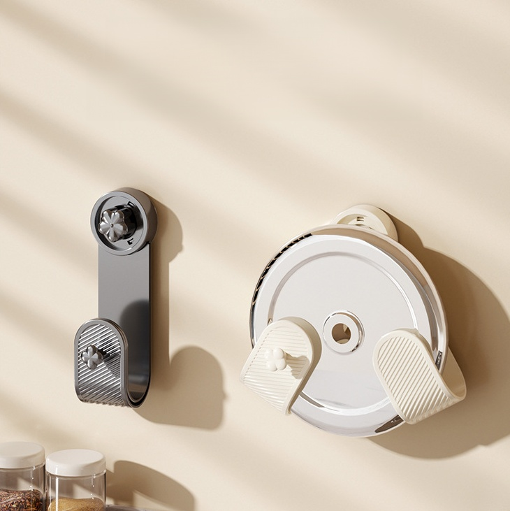 Non perforated suction cup wall mounted pot lid rack