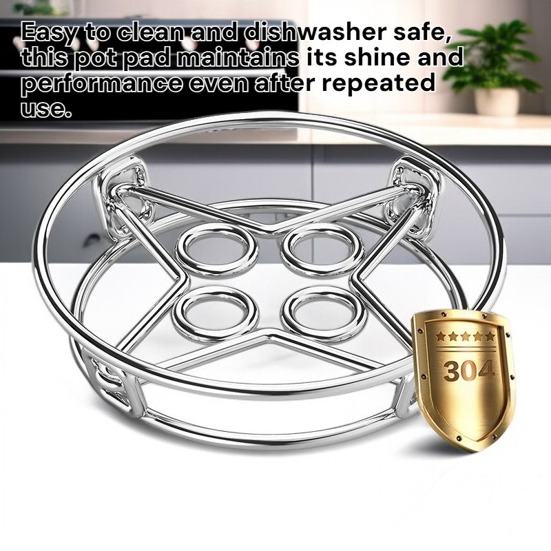 Kitchen Extra Thick 304 Stainless Steel Anti-Scald Heat Insulation Steaming Rack Pot Pad