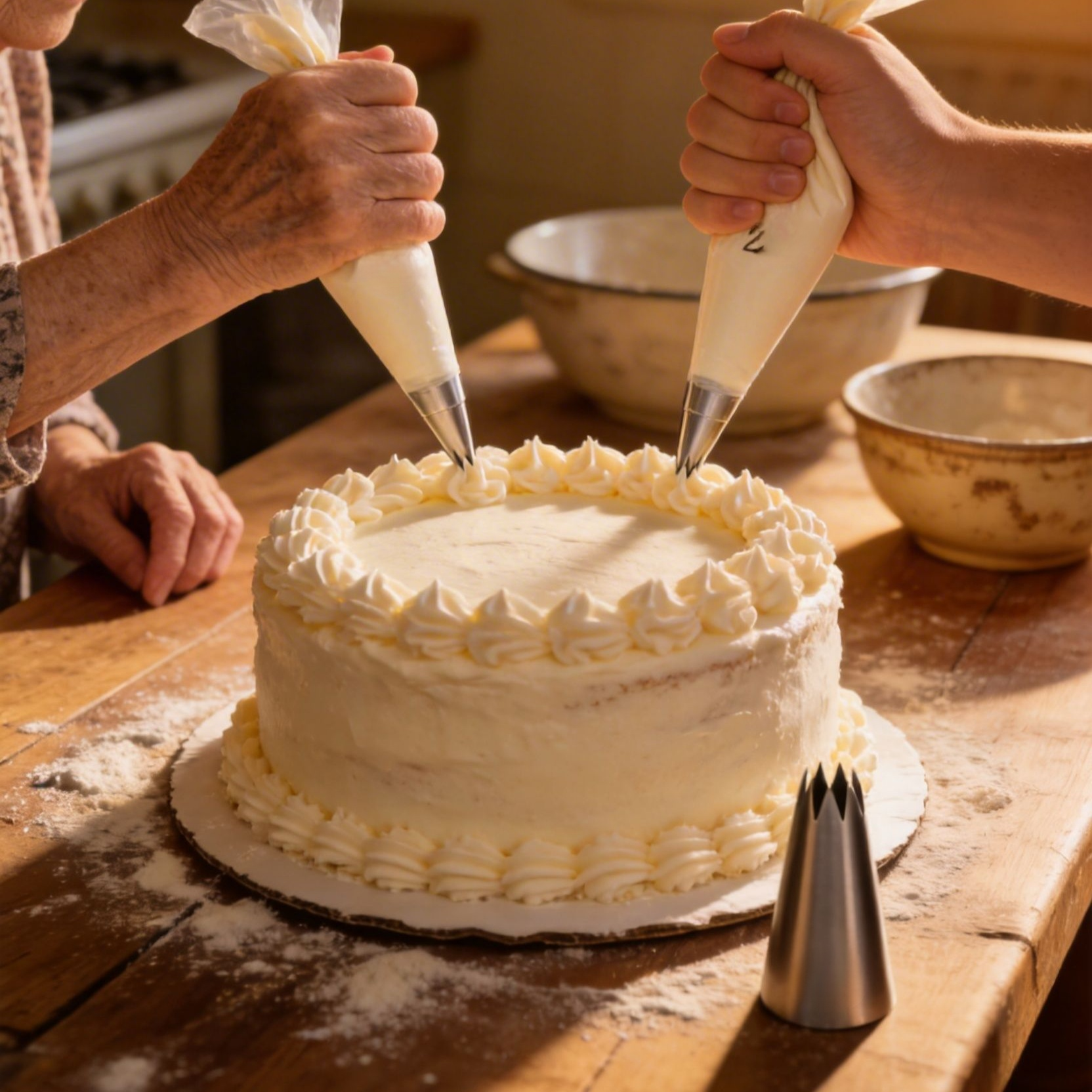 耐久性に優れたステンレス素材の絞り口
