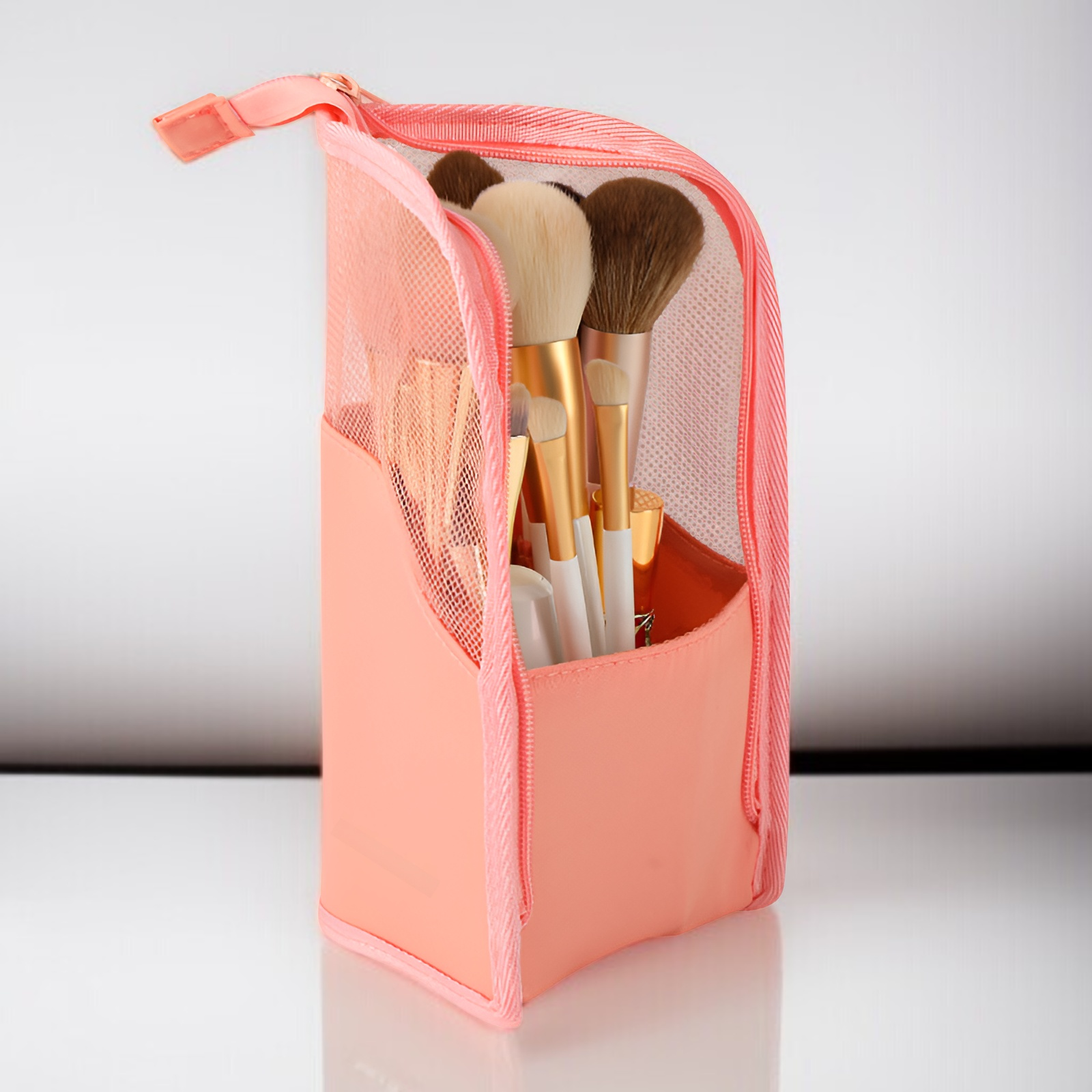 大容量化粧ブラシ収納袋
