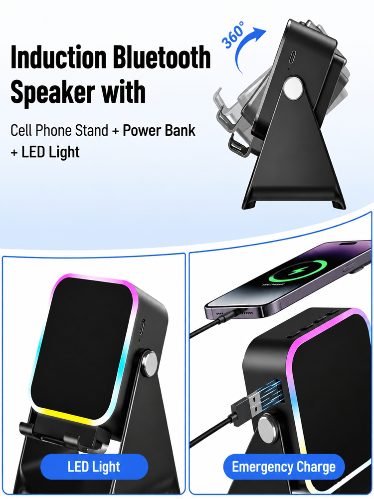 Induction speaker stand