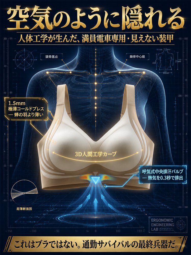 【胸を小さく見せる！】バストアップ響かないブラ