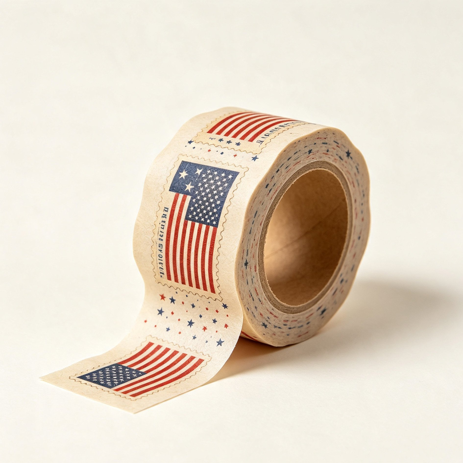 Retro flag washi tape roll for crafts