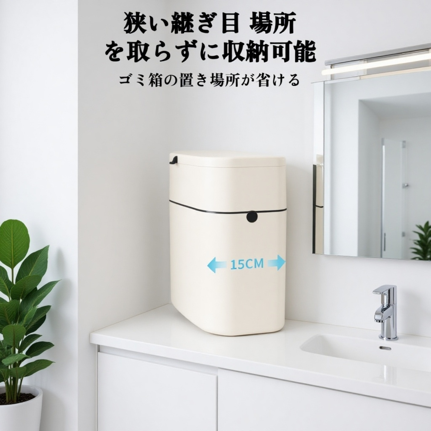 ゴミ箱のフック部分の詳細画像