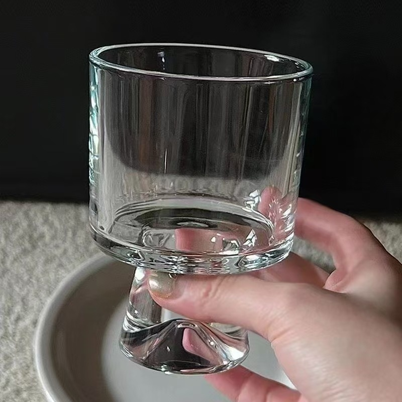 Vintage Sunflower Stemmed Glass