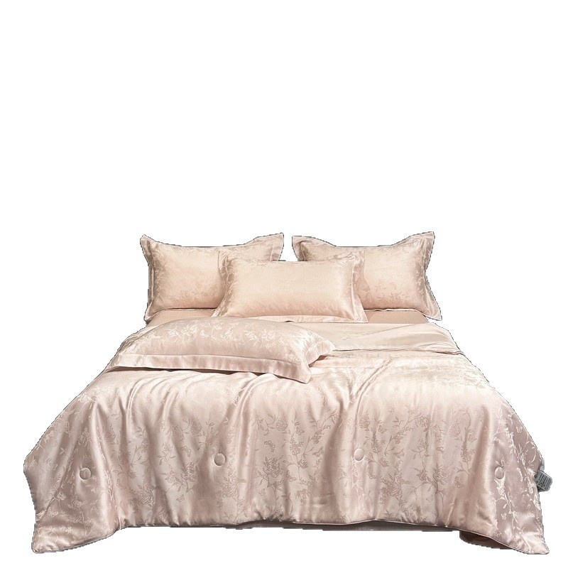 ผ้าห่มฤดูร้อนใยไลโอเซลลายแจ็คการ์ด ผิวสัมผัสนุ่มลื่น ใช้กับแอร์ได้ ซักเครื่องได้