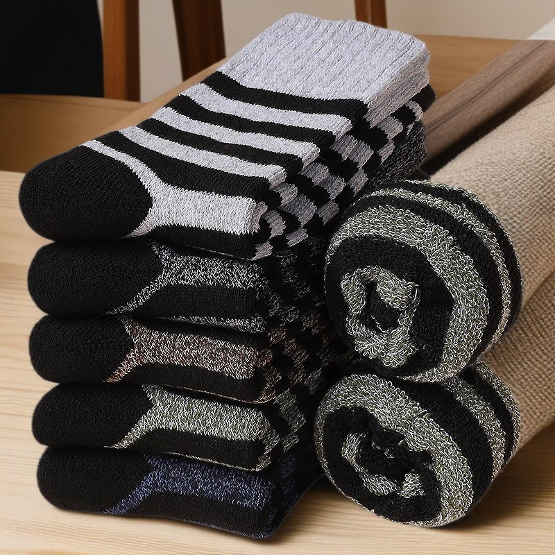 冬季中筒襪保暖厚款