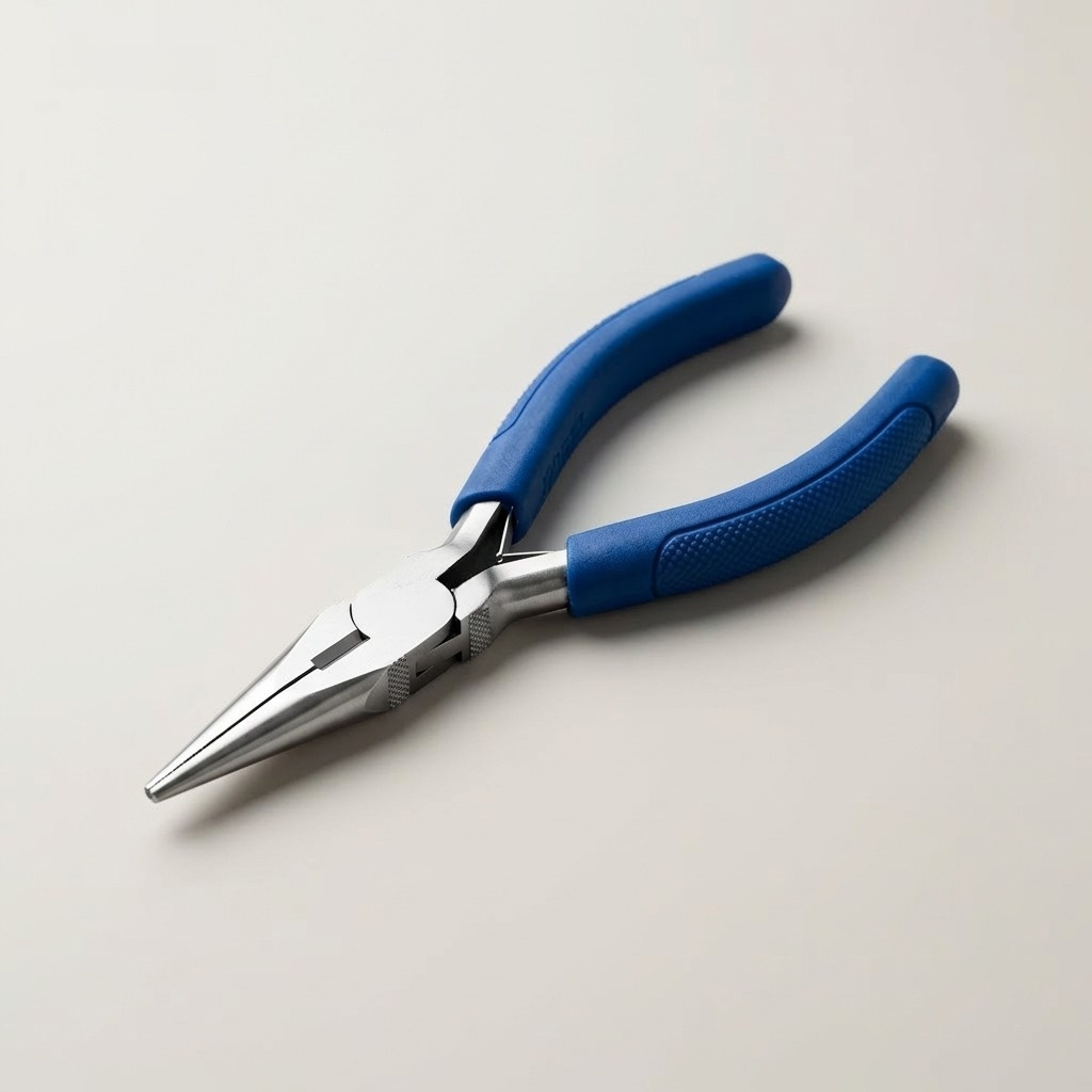 Non-slip handle needle-nose pliers 