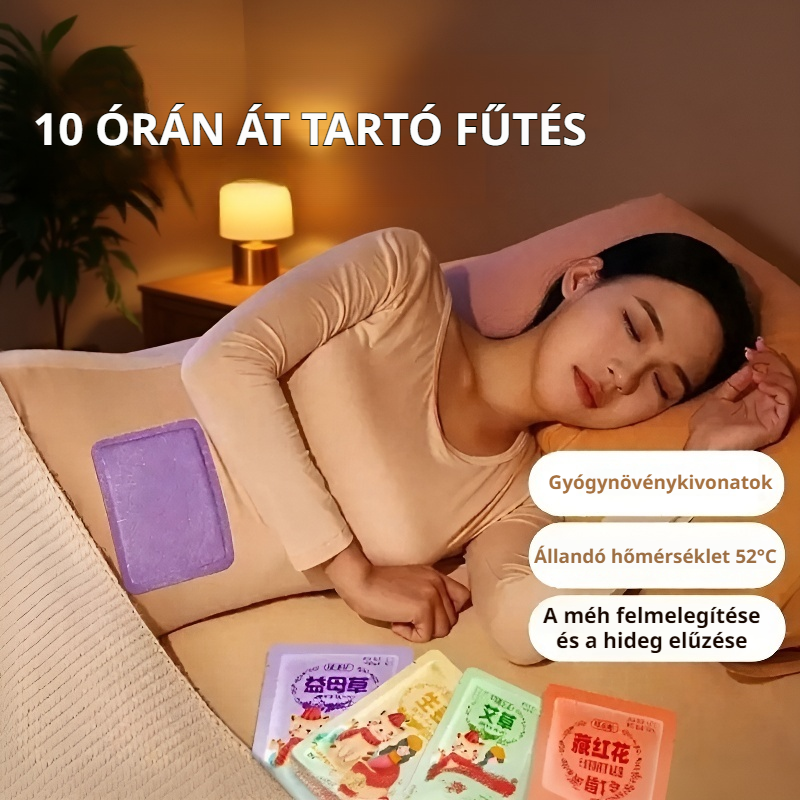Melegítő gyógynövényes öntapadó tapasz a hideg ellen és a gyomor melegen tartására
