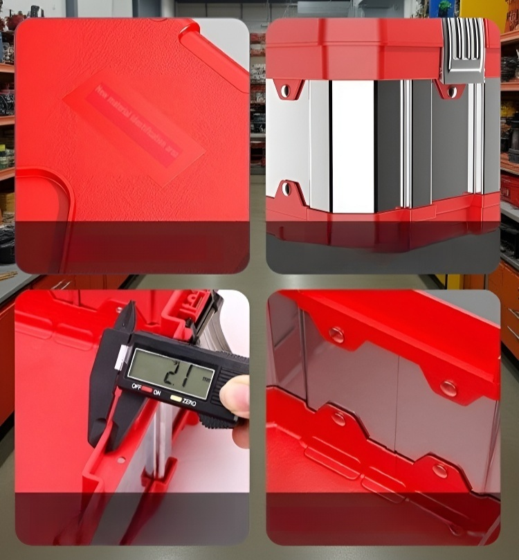 Vehicle-mounted large tool box for construction equipment