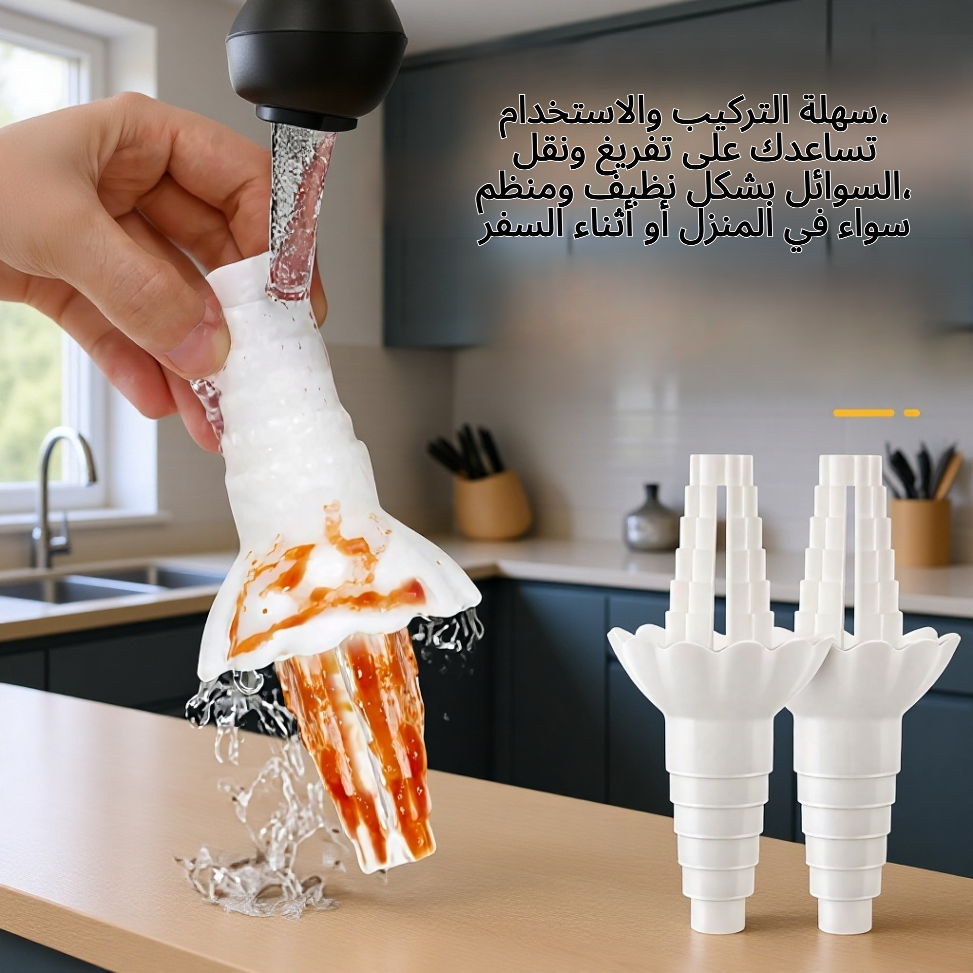 موصل نقل السوائل عالي الجودة لتفريغ الزجاجات