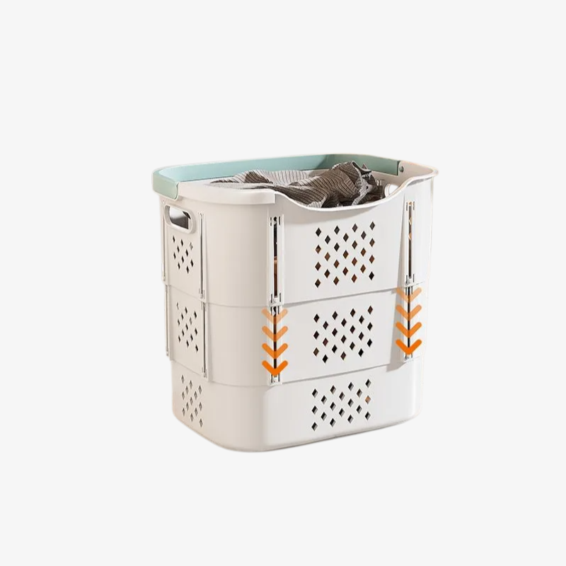 Large capacity laundry storage basket