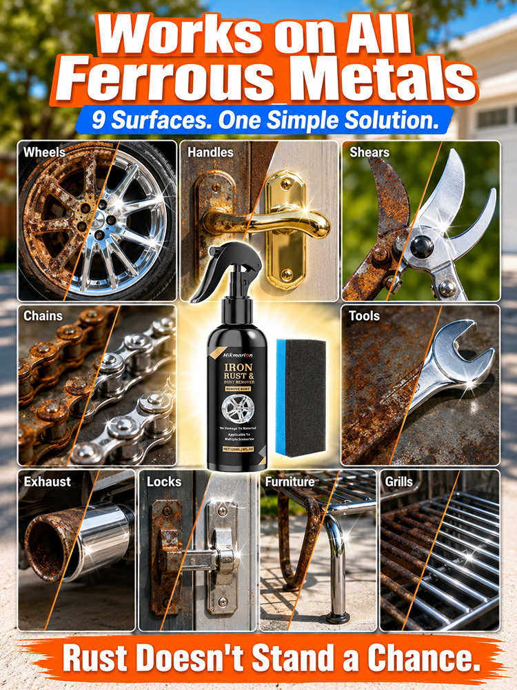 [Instant Rust Removal] One-Spray Rust Remover