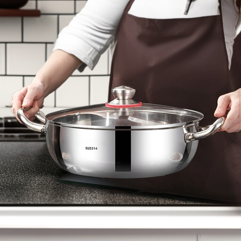 Household Induction Cooker Special Double Ear Soup Pot