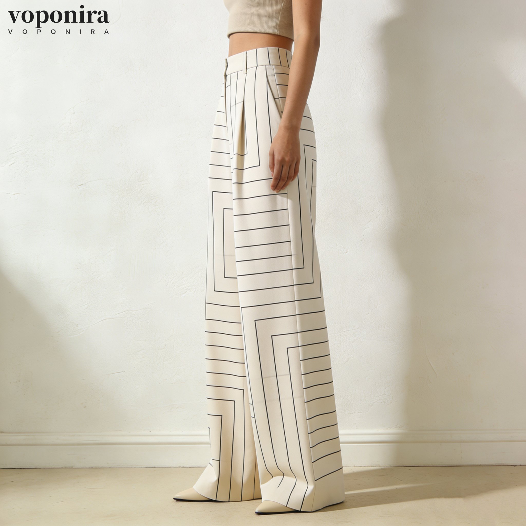 レディースワイドレッグパンツ